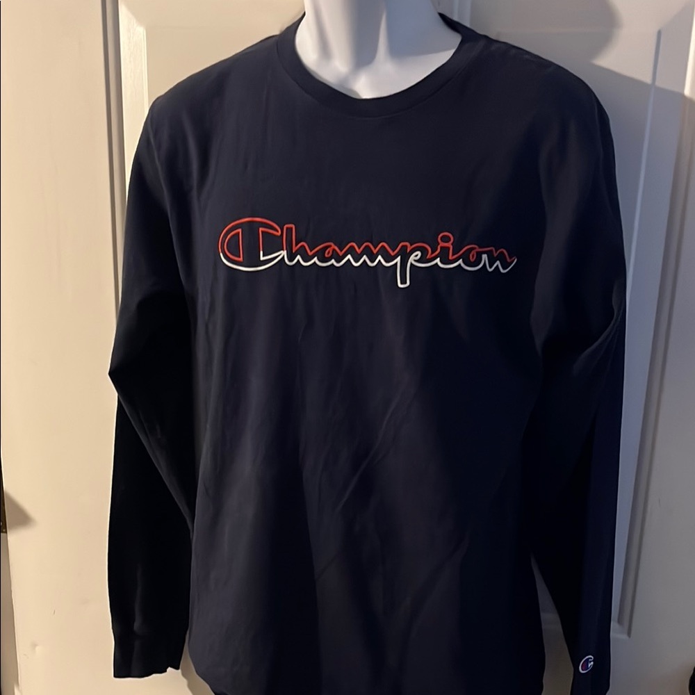 Champion Dark Blue Long Sleeve Tee